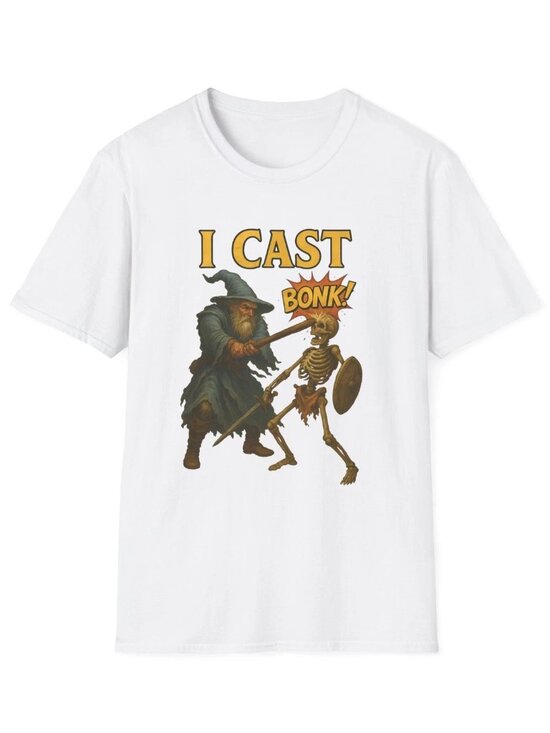 Posh M Other - Funny Wizard I Cast BONK D&D Humor Tee, Unisex T-shirt 189